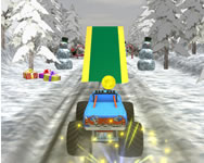 Christmas monster truck traktoros HTML5 játék