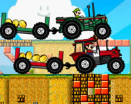 Mario tractor drag race traktoros játékok