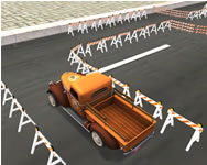 Warehouse truck parking traktoros HTML5 jtk